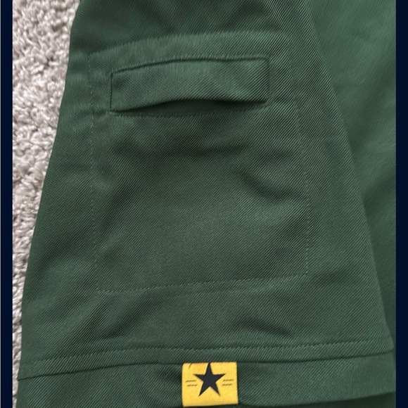 Men’s 2XL Dark Green Collared Short Sleeve Shirt - Picture 3 of 6